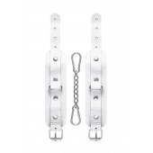 Белые узкие наручники-браслеты со скруглёнными углами - Pecado - купить с доставкой в Грозном