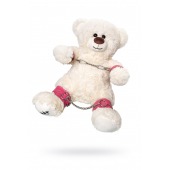 Бондажный набор: белый мишка с розовыми оковами и наручниками - Pecado - купить с доставкой в Грозном