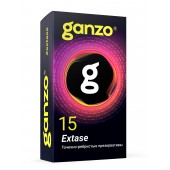 Презервативы анатомической формы с точечной и ребристой структурой Ganzo Extase - 15 шт. - Ganzo - купить с доставкой в Грозном