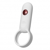 Белое эрекционное виброкольцо с пультом ДУ - Youvic - в Грозном купить с доставкой