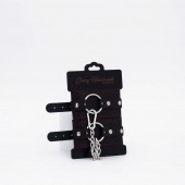 Черно-красные кожаные оковы - Crazy Handmade - купить с доставкой в Грозном