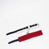 Бело-красные кожаные оковы - Crazy Handmade - купить с доставкой в Грозном