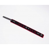 Черно-красный ошейник Sex - Crazy Handmade - купить с доставкой в Грозном