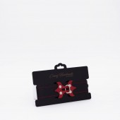 Черный ошейник с красным декором и строчкой - Crazy Handmade - купить с доставкой в Грозном