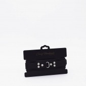 Черный ошейник из высококачественной натуральной кожи - Crazy Handmade - купить с доставкой в Грозном