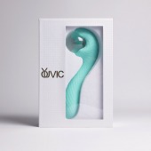 Бирюзовый вибромассажёр с деликатными токами - Youvic - купить с доставкой в Грозном