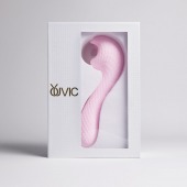 Розовый вибромассажёр с деликатными токами - Youvic - купить с доставкой в Грозном