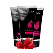 Набор из 3 съедобных лубрикантов JUJU со вкусом малины - JuJu - купить с доставкой в Грозном