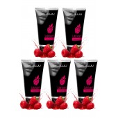 Набор из 5 съедобных лубрикантов JUJU со вкусом малины - JuJu - купить с доставкой в Грозном