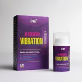 Стимулирующий гель с эффектом вибрации Blackberry Vibration - 15 мл. - INTT - купить с доставкой в Грозном