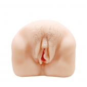 Телесный мастурбатор-вагина с оволосением и вибрацией - Baile - в Грозном купить с доставкой