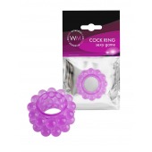 Лиловое эрекционное кольцо с 2 рядами стимулирующих шариков - Erowoman-Eroman - в Грозном купить с доставкой