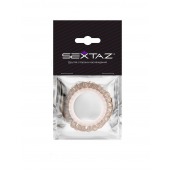 Эрекционное кольцо с бежевыми «ресничками» - Sextaz - в Грозном купить с доставкой