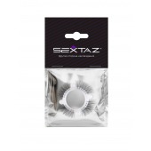 Эластичное кольцо с «ресничками» и 4 шариками - Sextaz - в Грозном купить с доставкой