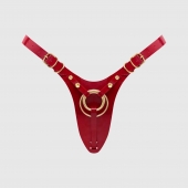 Красный пояс для фиксации насадок Strap-On-Me Leatherette Harness Fabulous - Strap-on-me - купить с доставкой в Грозном