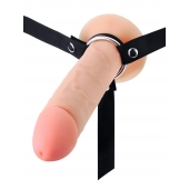 Мужской полый страпон на регулируемых ремешках - 22 см. - Sex Expert - купить с доставкой в Грозном