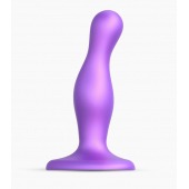 Фиолетовая насадка Strap-On-Me Dildo Plug Curvy size S - Strap-on-me - купить с доставкой в Грозном