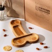 Деревянное блюдо для подачи в форме члена (25 х 16,5 х 1,7 см) - Сима-Ленд - купить с доставкой в Грозном