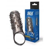 Дымчатая насадка на пенис с выпуклостями - 12 см. - Sex Expert - в Грозном купить с доставкой