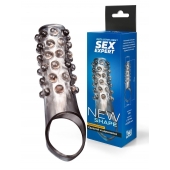 Дымчатая насадка на пенис с выпуклостями - 11 см. - Sex Expert - в Грозном купить с доставкой