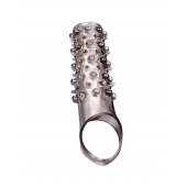 Дымчатая насадка на пенис с шипами и выпуклостями - 12 см. - Sex Expert - в Грозном купить с доставкой