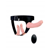 Женский страпон с 3 насадками и вибрацией - Erowoman-Eroman - купить с доставкой в Грозном