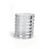 Прозрачная сквозная насадка на пенис с ребрышками - Sex Expert - в Грозном купить с доставкой