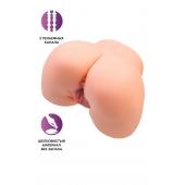 Телесный мастурбатор в форме попки с 2 любовными входами - No Name - в Грозном купить с доставкой