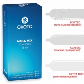 Презервативы OKOTO Mega Mix - 18 шт. - Sitabella - купить с доставкой в Грозном