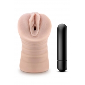 Телесный мастурбатор-вагина Ayumi с вибрацией - Blush Novelties - в Грозном купить с доставкой