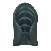 Серый сквозной мастурбатор с вибрацией Manwan Starter - Manwan - в Грозном купить с доставкой