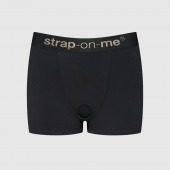 Черные трусики-боксеры для фиксации насадок Strap-on-me Harness Lingerie Allure - size L - Strap-on-me - купить с доставкой в Грозном
