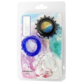 Набор из 3 эрекционных колец разного цвета и рельефа - Boys of Toys - в Грозном купить с доставкой