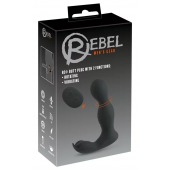 Черная анальная пробка с вибрацией, вращением и пультом ДУ RC Butt Plug with 2 Functions - Orion - в Грозном купить с доставкой