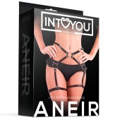 Черные стрепы на бёдра Aneir - Intoyou - купить с доставкой в Грозном