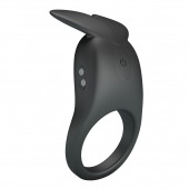 Черное перезаряжаемое виброкольцо Carlton - Baile - в Грозном купить с доставкой