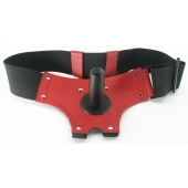 Красные трусики со штырьком для насадки - БДСМ Арсенал - купить с доставкой в Грозном