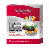 Стимулирующая насадка Sitabella Extender  Красный молодец - Sitabella - купить с доставкой в Грозном