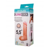 Фаллическая насадка Харнесс UNICOCK 5,5  - 17 см. - LOVETOY (А-Полимер) - купить с доставкой в Грозном