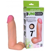 Фаллическая насадка Харнесс UNICOCK 7  - 19 см. - LOVETOY (А-Полимер) - купить с доставкой в Грозном