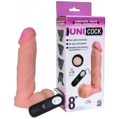 Фаллическая насадка Харнесс UNICOCK 8  с вибрацией - 20 см. - LOVETOY (А-Полимер) - купить с доставкой в Грозном