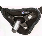 Страпон с 2 насадками и вибрацией UniStrap - 20 и 18 см. - LOVETOY (А-Полимер) - купить с доставкой в Грозном
