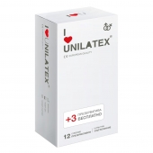 Ультратонкие презервативы Unilatex Ultra Thin - 12 шт. + 3 шт. в подарок - Unilatex - купить с доставкой в Грозном