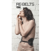Пояс с клёпками Yona Black - Rebelts - купить с доставкой в Грозном