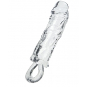 Прозрачная насадка с петлёй для фиксации - 14 см. - ToyFa - в Грозном купить с доставкой