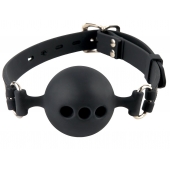 Силиконовый кляп-шар с отверстиями для дыхания Silicone Breathable Ball Gag Small - Pipedream - купить с доставкой в Грозном