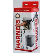 Насадка-фаллоимитатор на кожаных трусиках Harness Ultra Realistic 7  - 18 см. - LOVETOY (А-Полимер) - купить с доставкой в Грозном