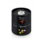 Массажная свеча с ароматом бубль-гума Bougie de Massage Gourmande Bubble Gum - 80 мл. - Plaisir Secret - купить с доставкой в Грозном