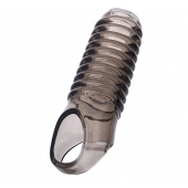 Дымчатая насадка с рёбрышками и подхватом мошонки ToyFa XLover - 12,5 см. - ToyFa - в Грозном купить с доставкой