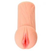 Реалистичный мастурбатор-вагина телесного цвета Elegance с двойным слоем материала - KOKOS - в Грозном купить с доставкой